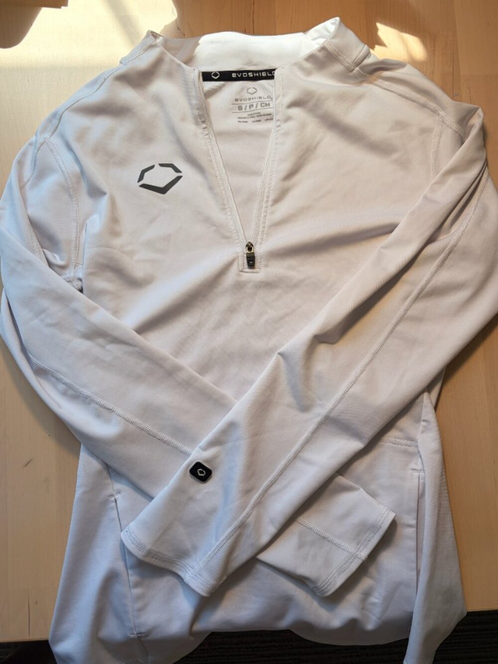 EvoShield Women's White Quarter Zip Pullover Size Small Like New
